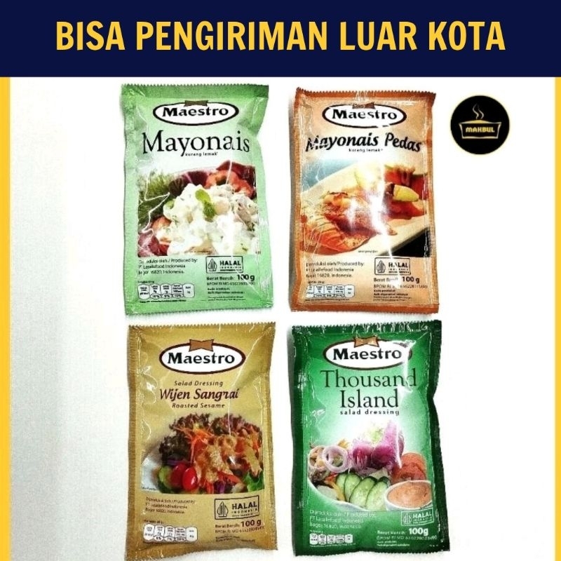 

MAESTRO Mayonais, Thousand Island, Wijen Sangrai 100gr