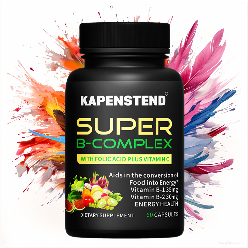 B Kompleks dengan Vitamin C, Vitamin B Kompleks (Vitamin B1, B2, B6, B12) untuk mendukung kekebalan 