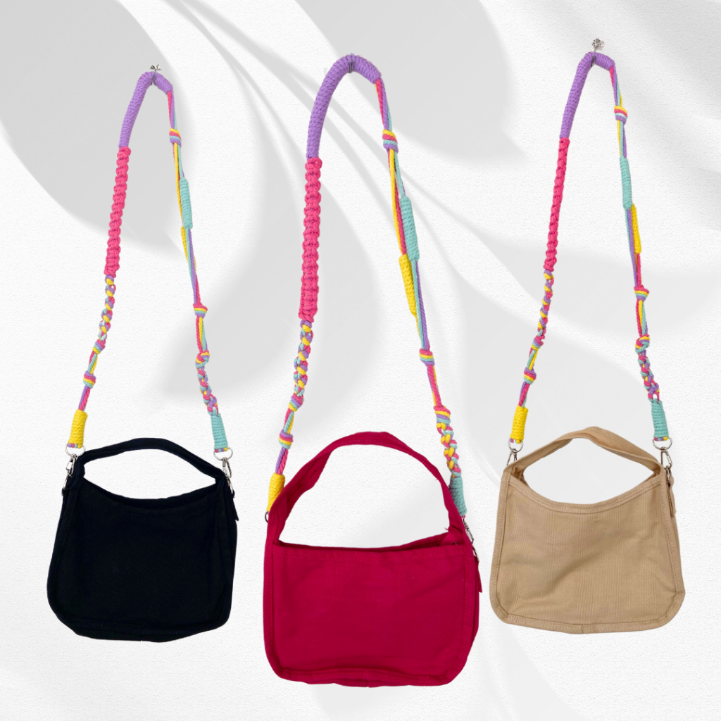 BISA COD Tali Strap bag macrame tali tas selempang tali tas selempang wanita strap bag macrame tas p