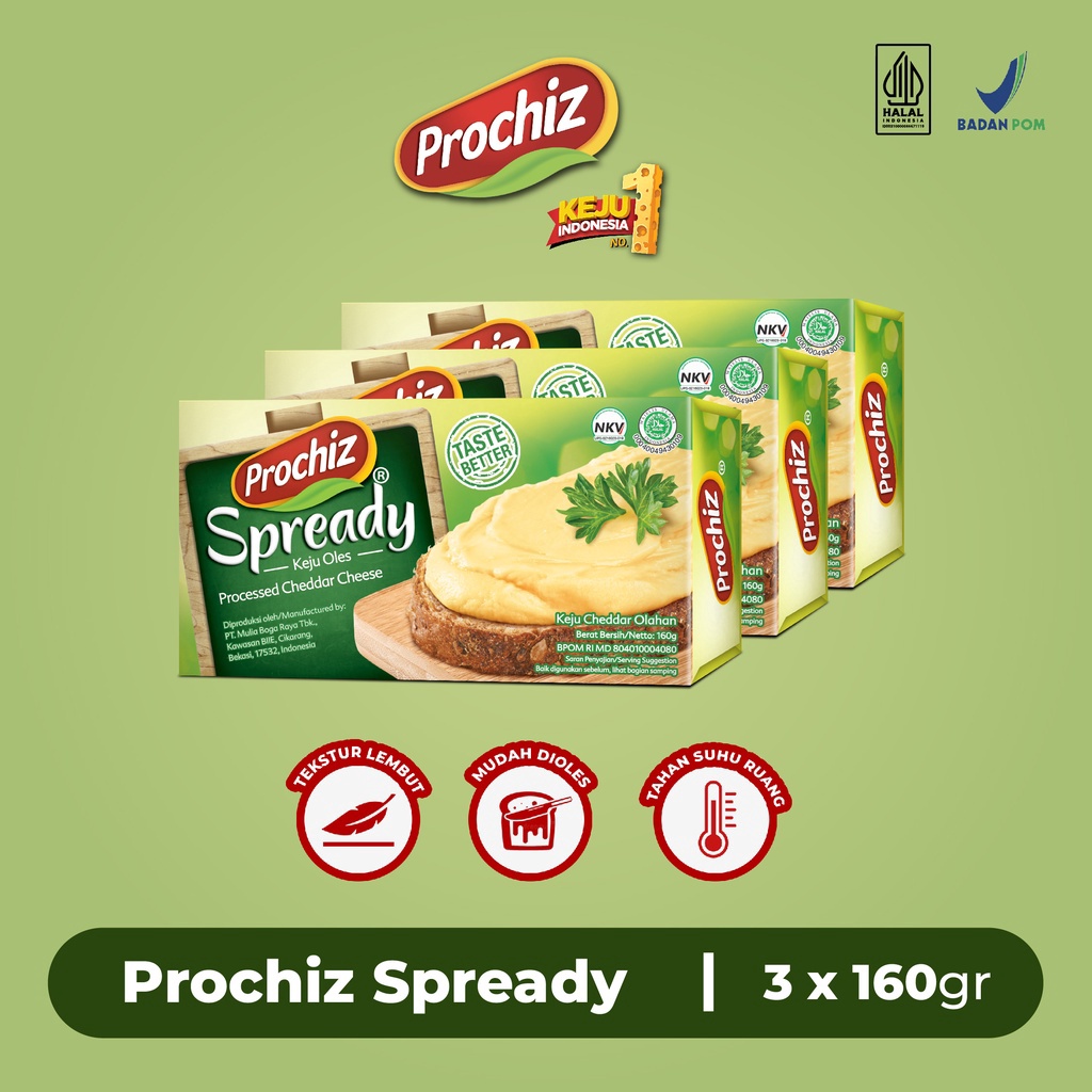 

TERLARIS PROCHIZ Spready 16 gr x 3 murah