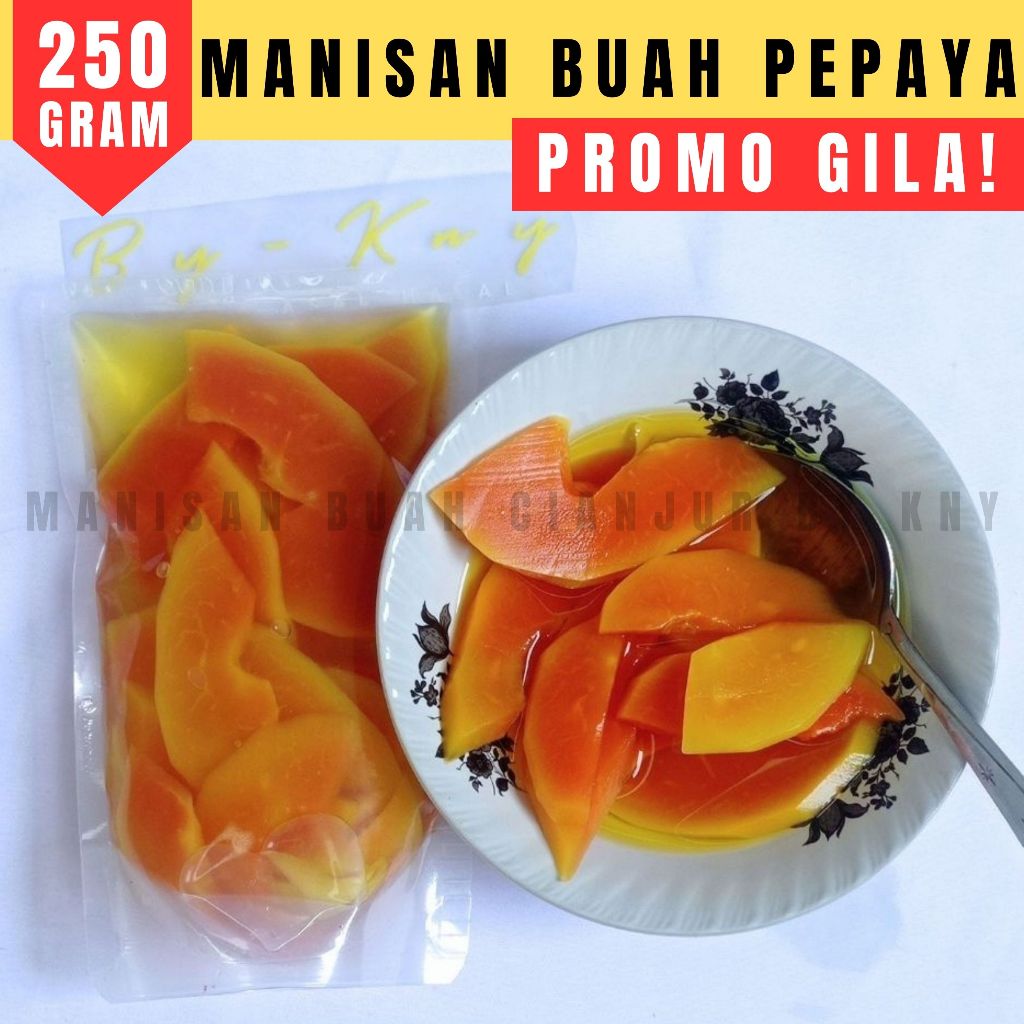 

BY KNY 250g Maisan buah pepaya asinan buah rujak buah asinan pedas pepaya california camilan buah