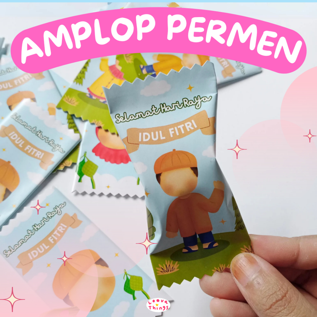 

10 Pcs Amplop Lebaran Permen Lucu