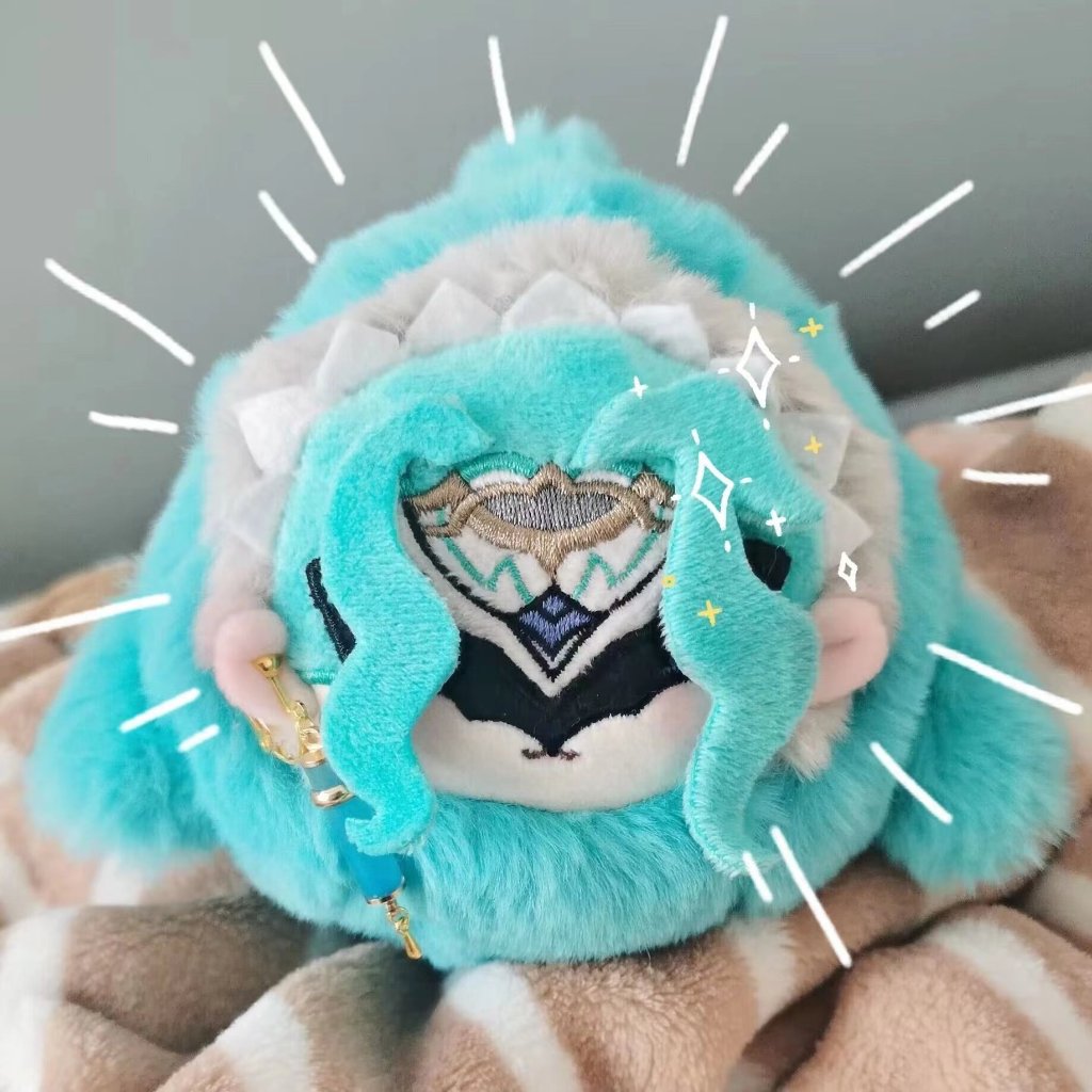 [READY STOCK] doll dottore genshin impact boneka fatui Il dottore doll 10cm keychain dottore - shark