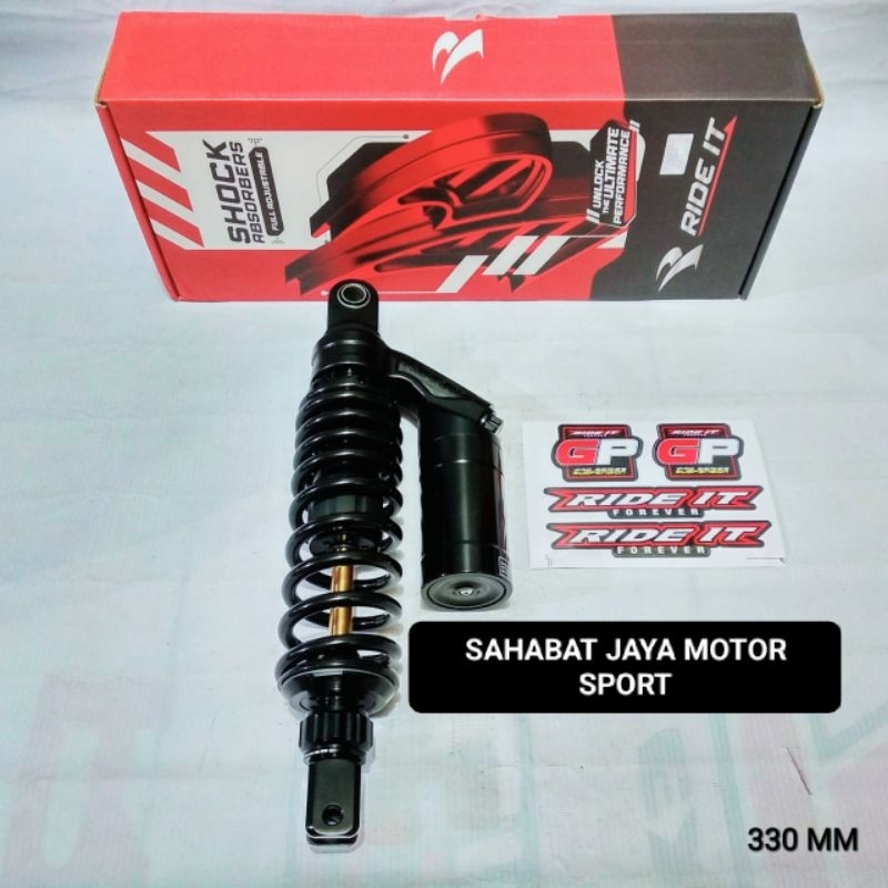 Shock Tabung Ride It GP-288 Gold Series Double Klik Rebound Mio Soul Mio Smile Mio Sporty Beat Karbu