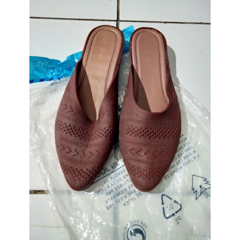 Sendal Jelly Mules  (Porto SOC) Wanita (New)