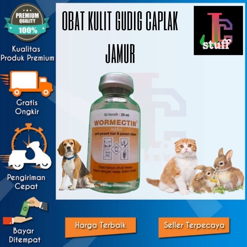 WORMECTINE 20ml wormectin obati parasit cacing pada kulit