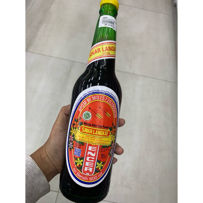 

Kecap asin cap panah sinar langkat 600ml