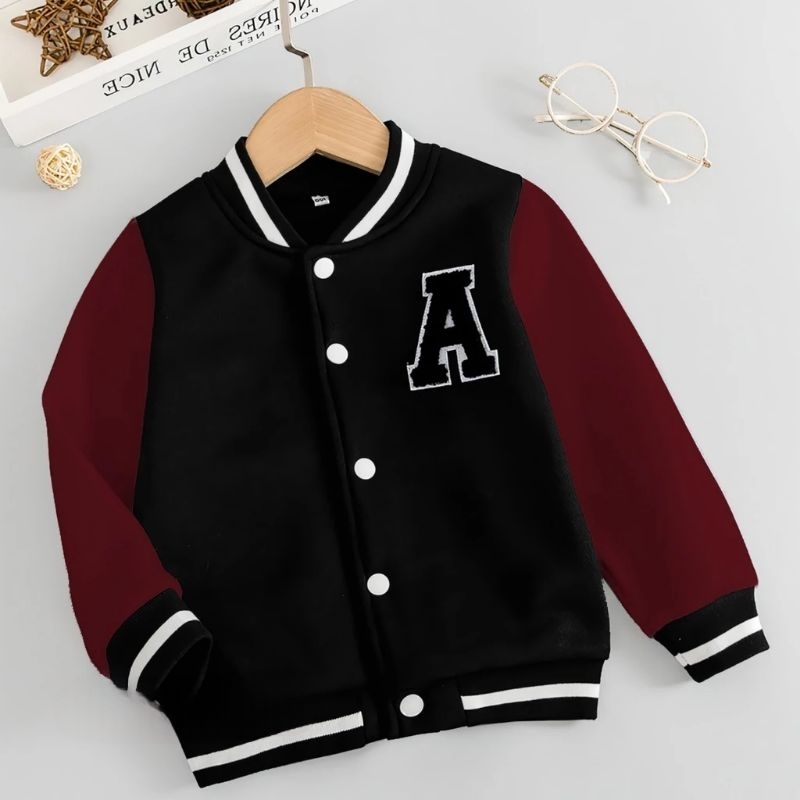 Jaketin Aja - Jaket Varsity Big Size Jumbo CUSTOM NAMA HURUF REQUEST ( S - XXXXXXL 6XL ) A W B E H R
