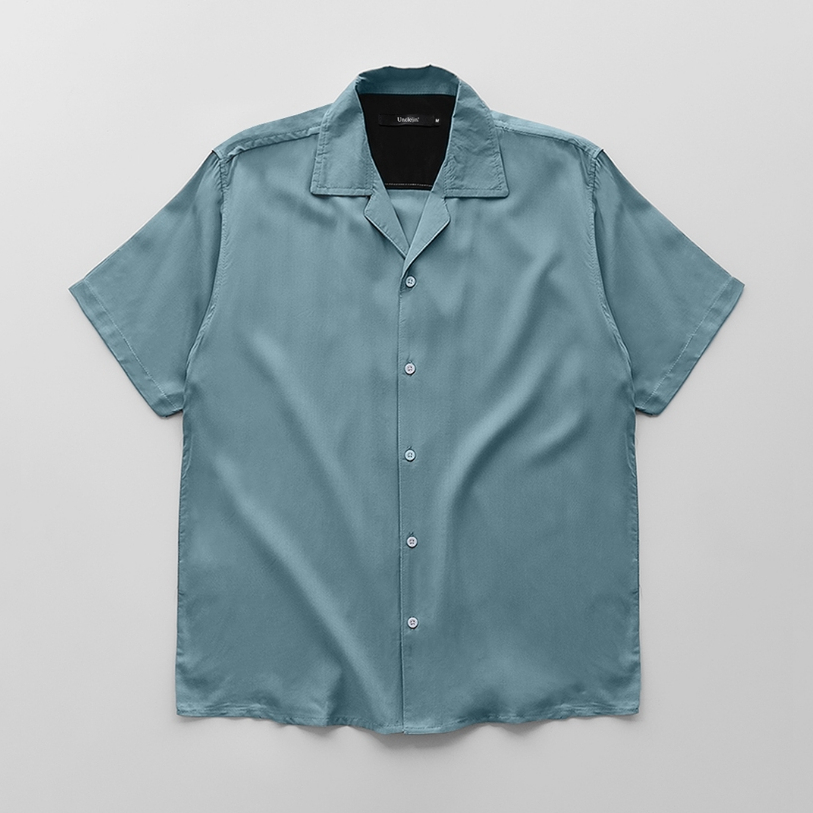 UNCLEJIN - Bowling Shirt Deepblue