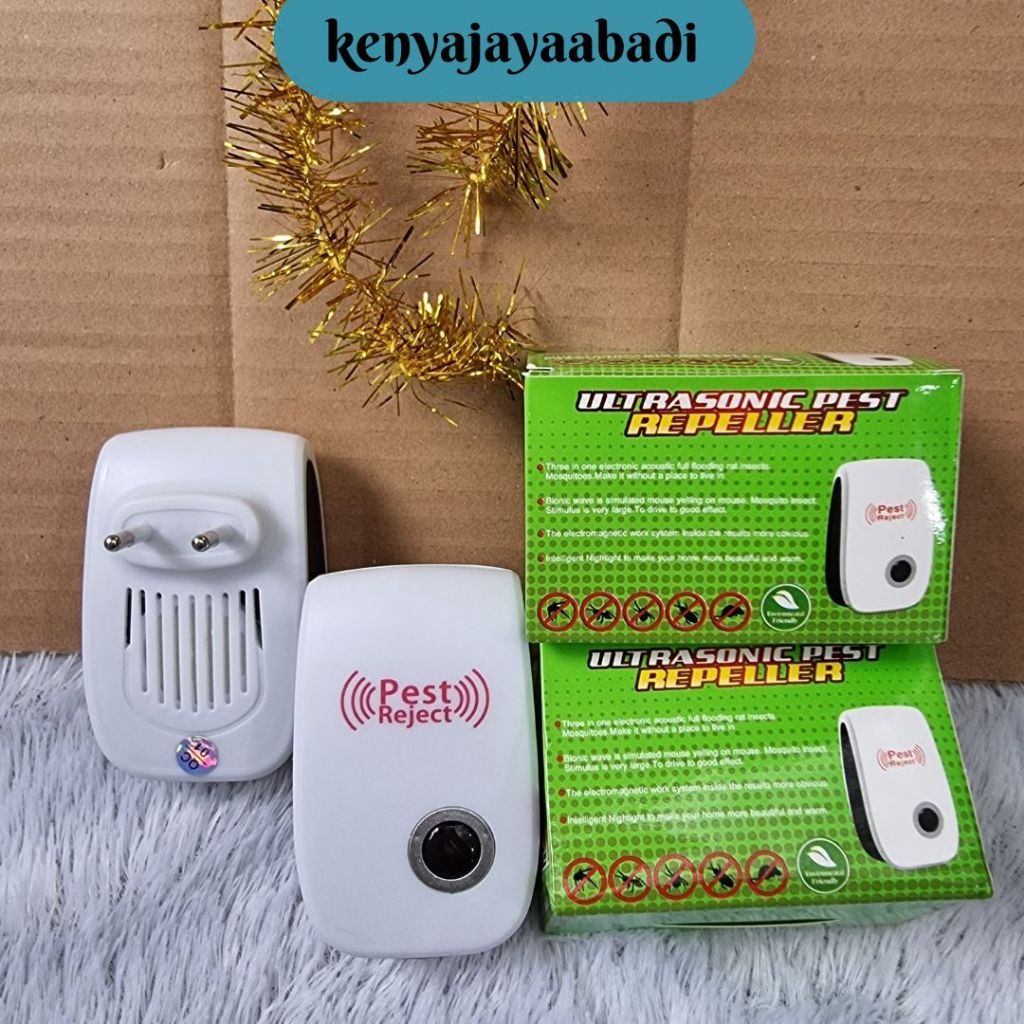 COD ⚡ Pest Reject Pengusir Serangga Tikus Nyamuk Ultrasonik Elektronik / Riddex Alat Pengusir Tikus 