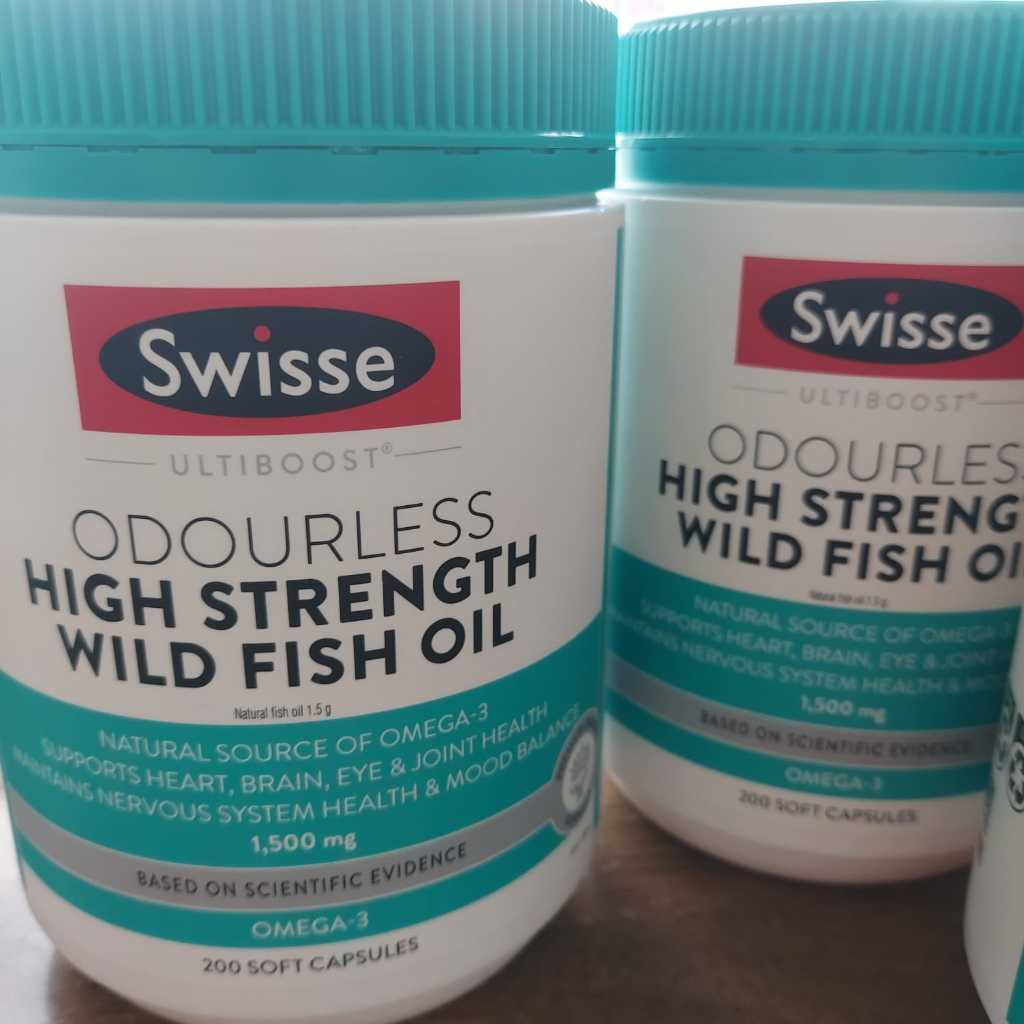 ORIGINAL AUSTRALIA Swisse Fish Oil 1000mg +1500 mg 400 capsules & 200 Capsules