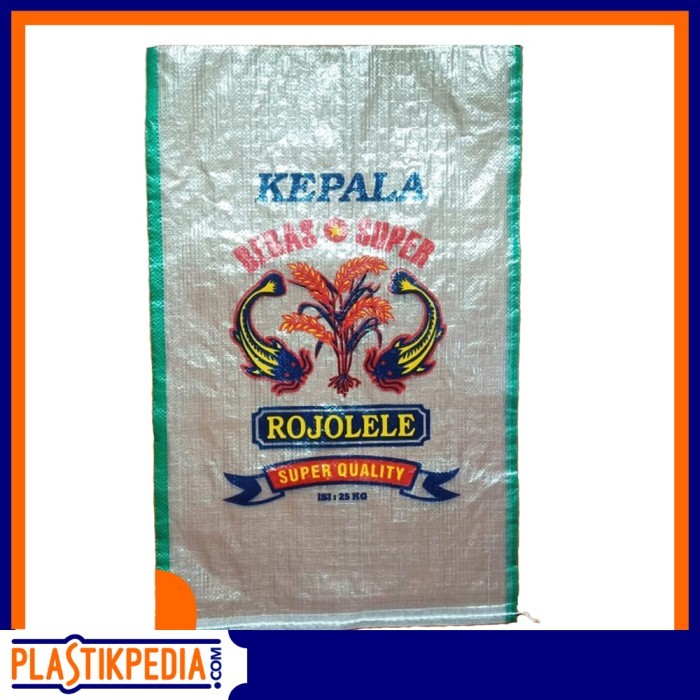 

Karung Beras Plastik ROJOLELE Quality 25 kg - Ukuran 45x75cm