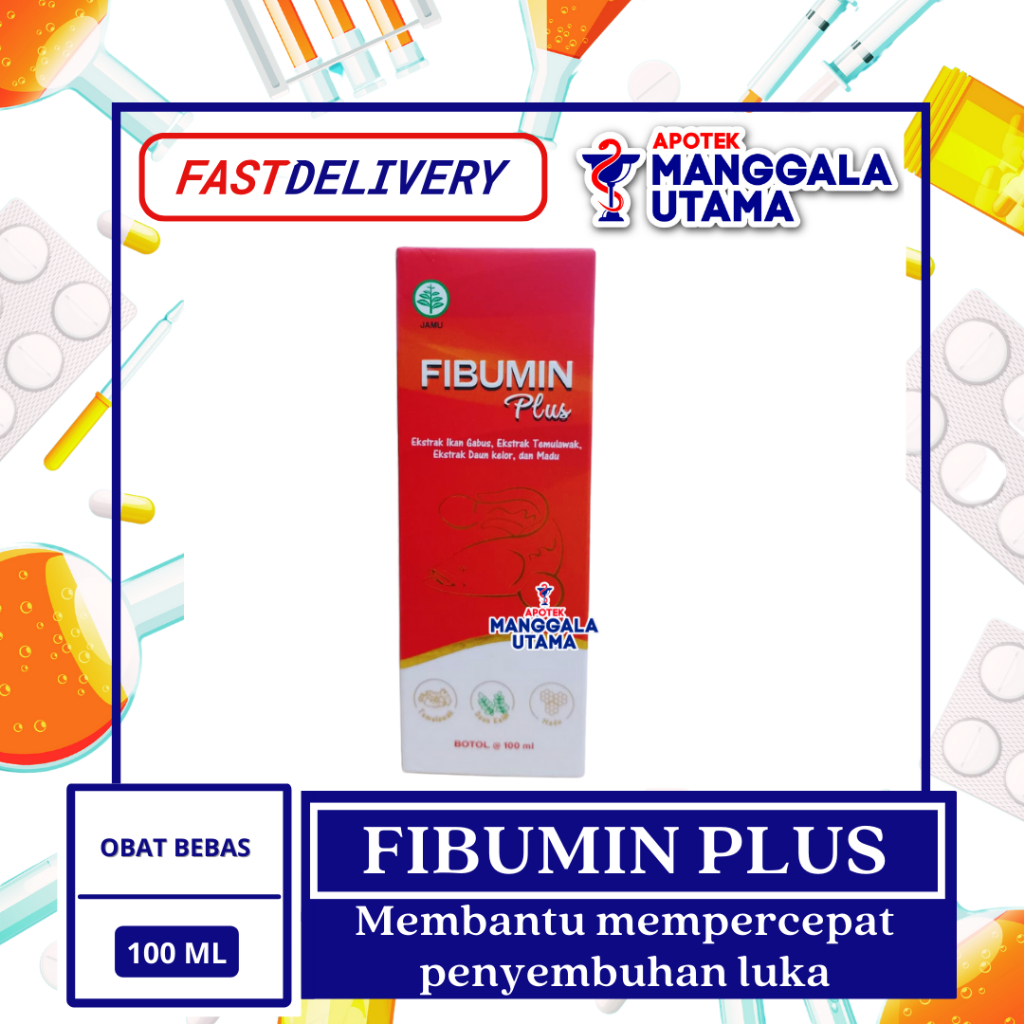FIBUMIN PLUS SIRUP EKSTRAK IKAN GABUS PER BOTOL ISI 100 ML