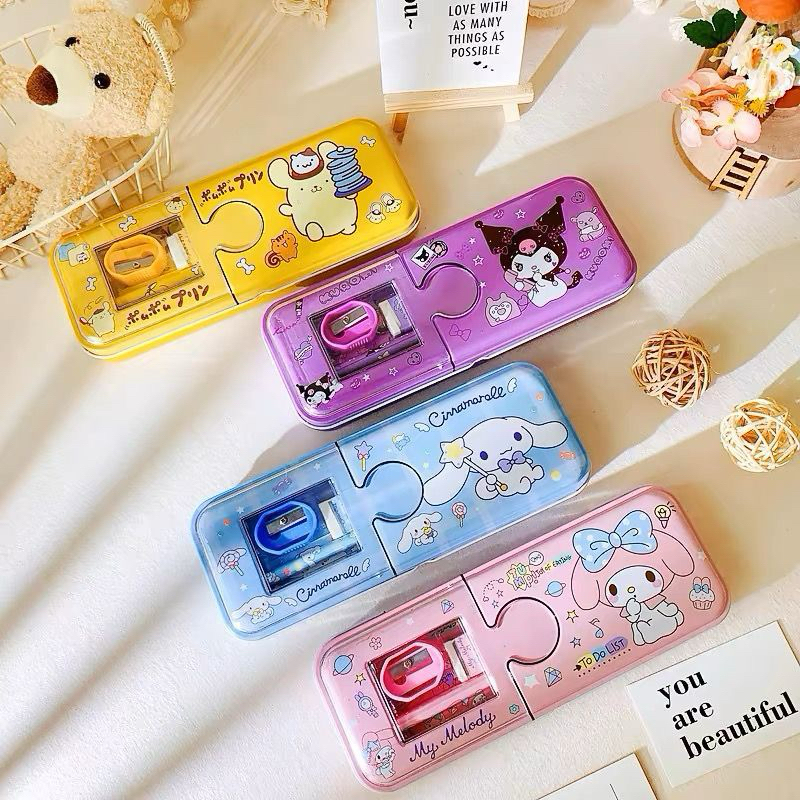 

S6003 Kotak Pensil Sanrio Bening 2 Tingkat / Kotak Pensil Sanrio / Kotak Pensil Lucu / Kotak Pensil Anak / Kotak Pensil