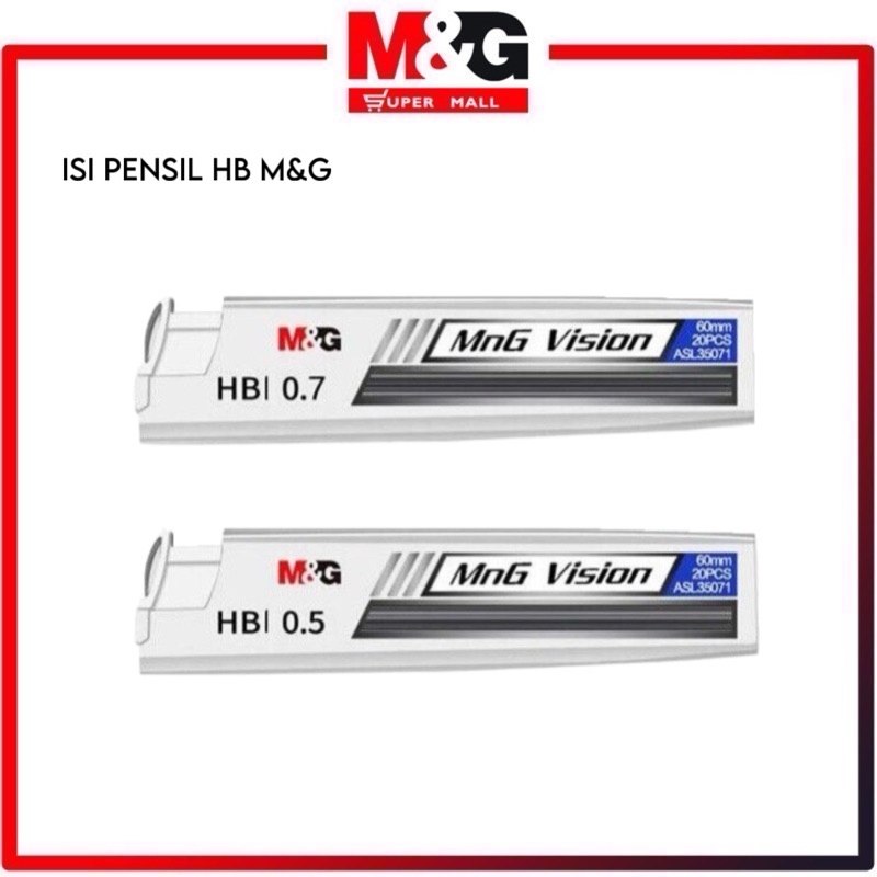 

M&G Isi Pensil HB Refill/ M&G Lead Pencil Mekanik Refill Pensil HB 0.5 mm 0.7mm 0.9mm