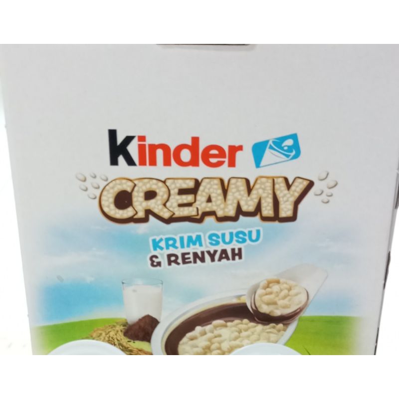 

kinder Creamy 1 boxs isi 12pcs