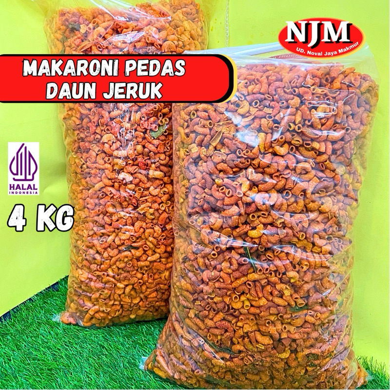 

[BALL] MAKARONI BANTAT / MAKRONI SETAN PEDAS GROSIR 4kg (4.000gr) NJM