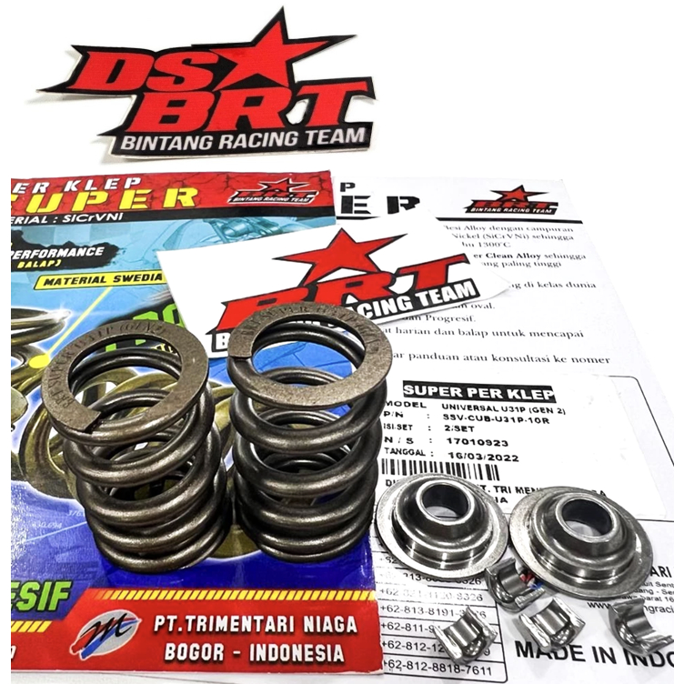 PER KLEP BRT + RETAINER 5MM MIO M3 S Z FREEGO FAZZIO FINO XRIDE SOUL GT GEAR 125