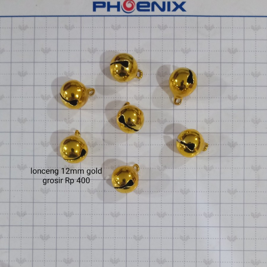 GOLD - Lonceng / kerincingan 12mm | GOLD - Lonceng / kerincingan 12mm | GOLD - Lonceng / kerincingan