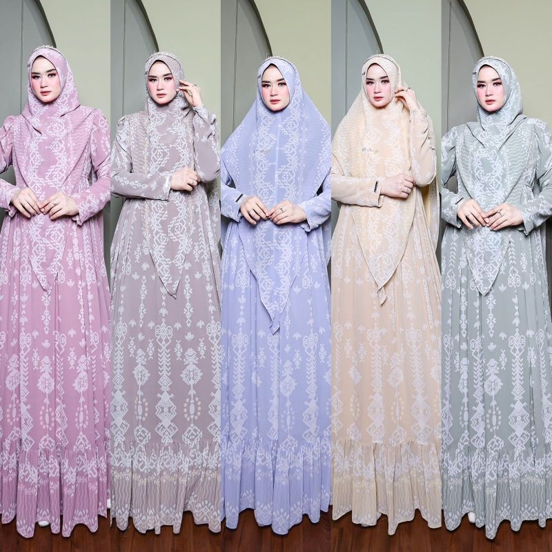 Gamis Syari Collection Terbaru From Baraya Syari Gamis Mewah Cantik