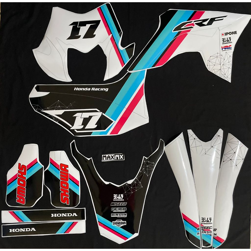 Decal CRF 150L FULLBODY 200 MOTIF MERAH PUTIH BIRU
