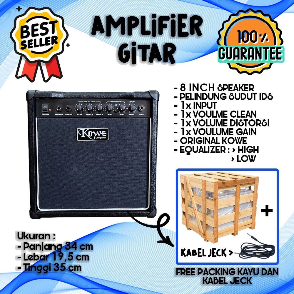Ampli Gitar 8 Inch Merk Kowe Original
