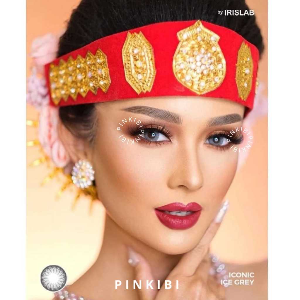 GROSIR - Softlens LIVING COLOR ICONIC 14.4MM Softlens Gray Minus , Softlens Minus , Softlens Normal 