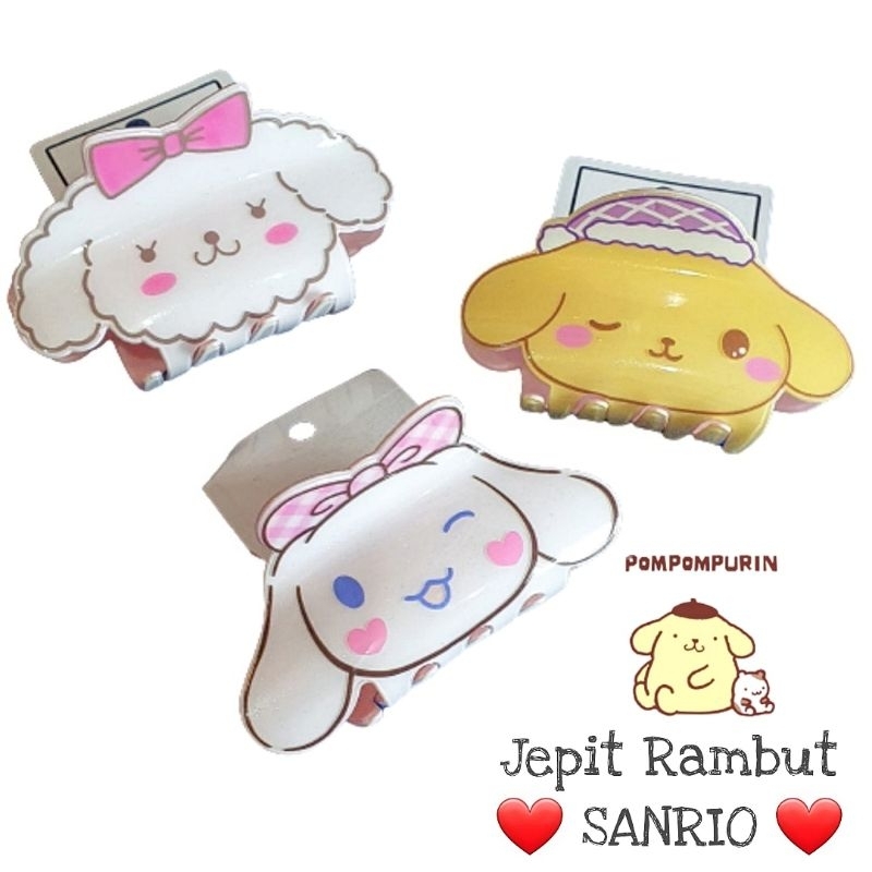 jepitan rambut pompompurin cinnamoroll