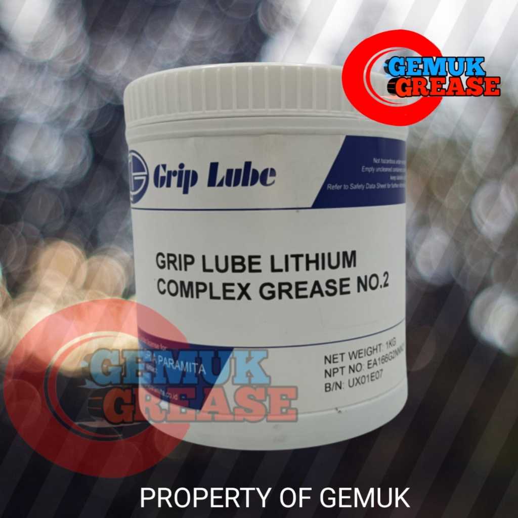 GRIPLUBE - LITHIUM COMPLEX GREASE 1Kg, Gemuk, Pelumas, Stempet
