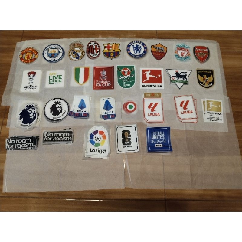 SABLON SETRIKA LOGO KLUB DAN PATCH