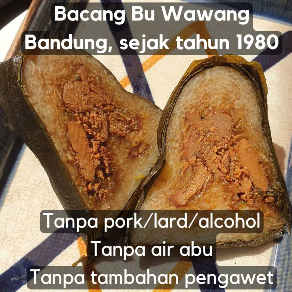 

Bacang Nasi/Ketan isi Ayam (NO pork/lard)