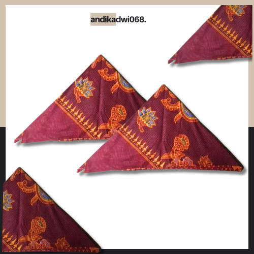 [BARU] UDENG MADURA SEGITIGA SATU UKURAN / IKAT KEPALA MADURA / KAIN BATIK MADURA /SLAYER BATIK MADU