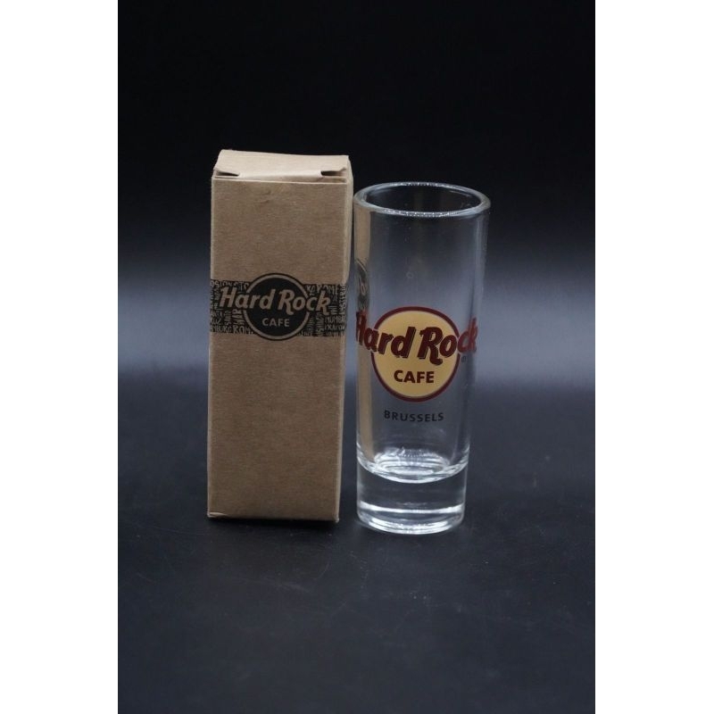 Hard Rock Cafe Cordial Shoot Glass Brussels Belgium Gelas Original Merchandise
