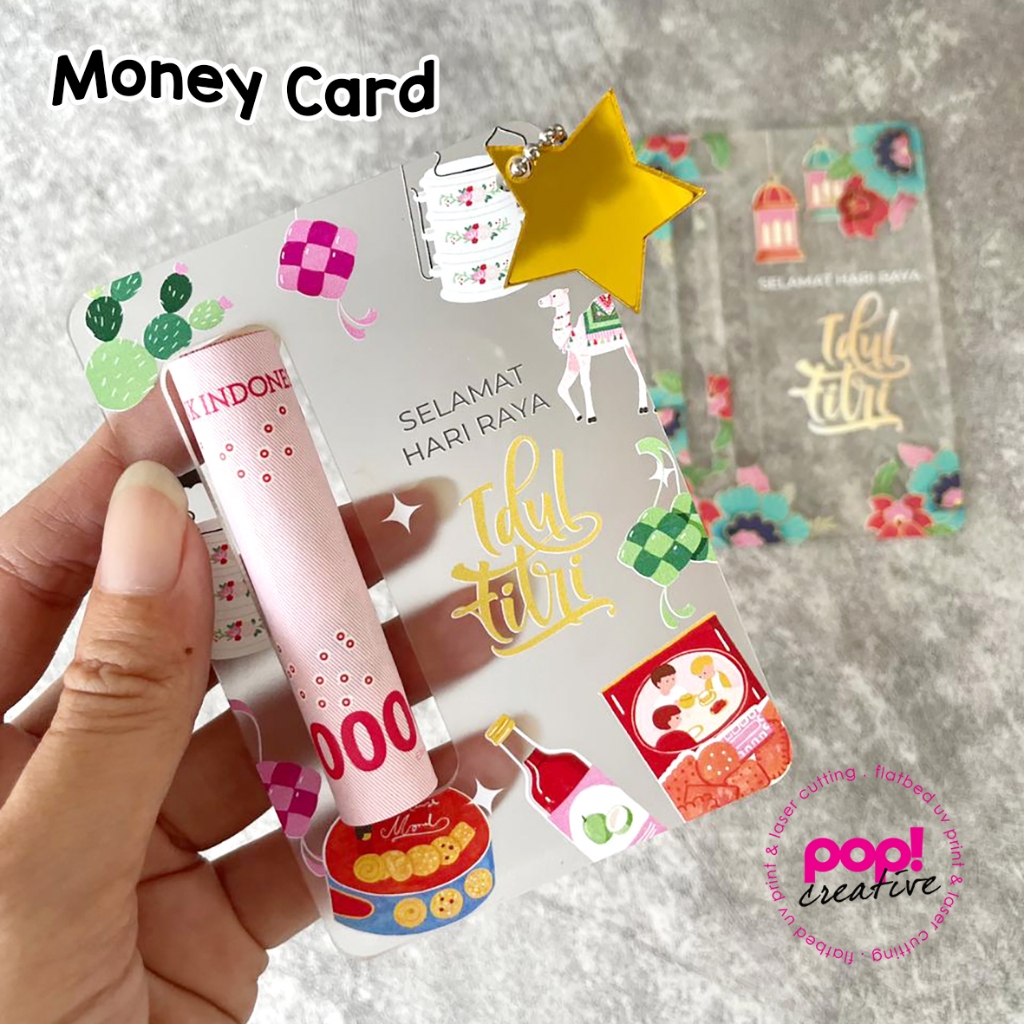 

Money Card Custom Idul Fitri Angpao THR Tempat Uang Amplop Lebaran