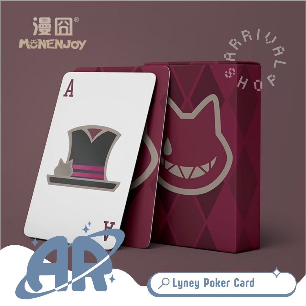Genshin Impact Fontaine Lyney Cosplay Prop Monenjoy Poker Card Kartu Mainan