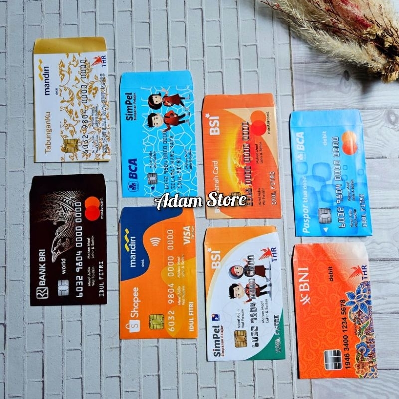 

Amplop lebaran angpau lebaran ATM DF uk medium isi 10 lembar