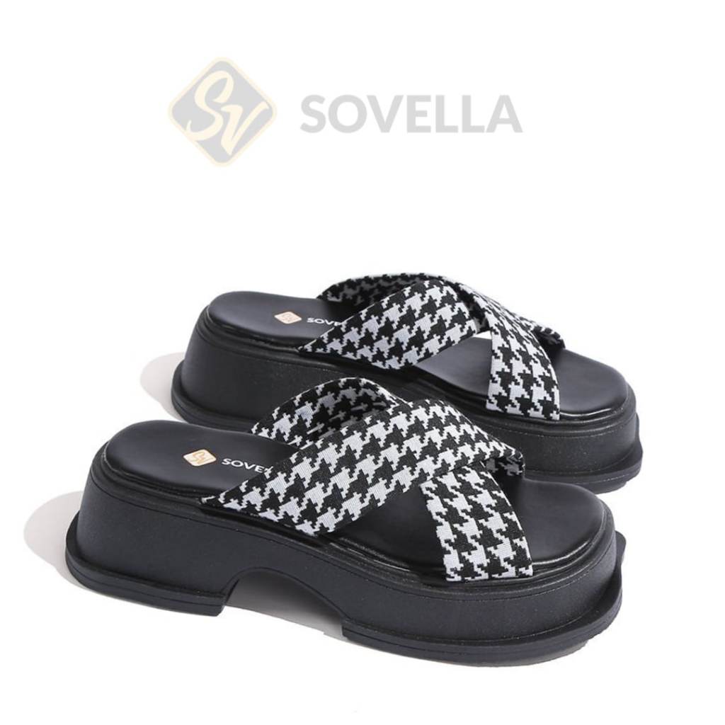 SOVELLA Cathy Sepatu Sandal Tali Cream Sendal Wanita