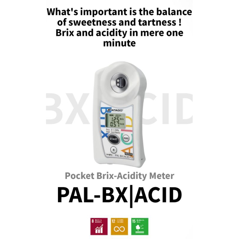 ATAGO Pocket Brix-Acidity Meter (Citrus) PAL-BX/ACID1 Master Kit Cat.No. 7101