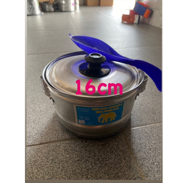 {BIMA DANDANG} DANDANG KUKUS MASAK NASI 16cm {350gr} *Free centong Nasi* / SABLUKAN MODEL MILENIAL  
