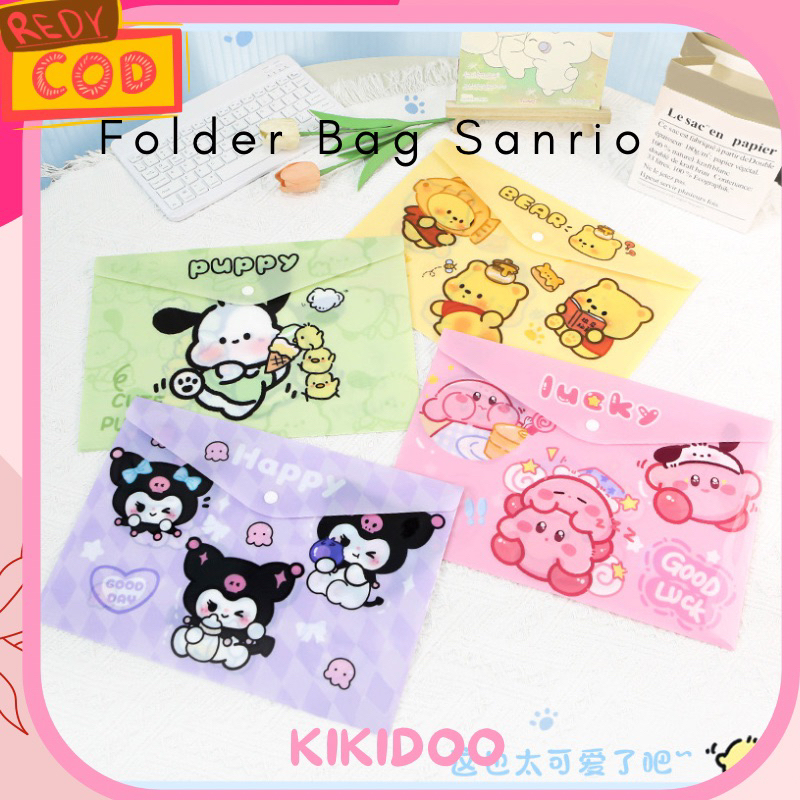 

Kikidoo Folder Bag A4 Map Kancing Document Sanrio RT205