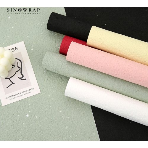 [Premium Textured Paper] Kertas Buket Bunga Soft Texture - Flower Wrapping Paper Pattern Bordir Kore