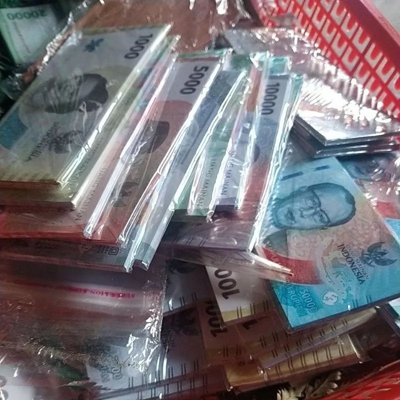 50 Lembar Uang Mainan Model Baru Th 2022 /Uang Mainan Buat Kerajinan Mahar/ Uang Mainan Terbaru