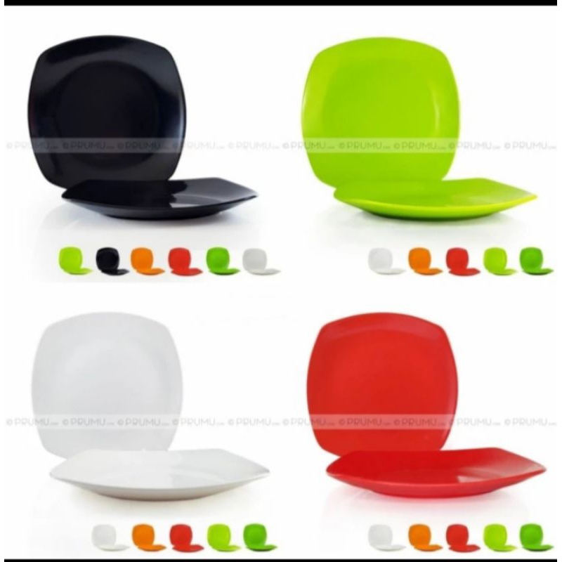 Piring Saji Melamin Segi 10"5| Piring Melamin | Piring Melamin-53105