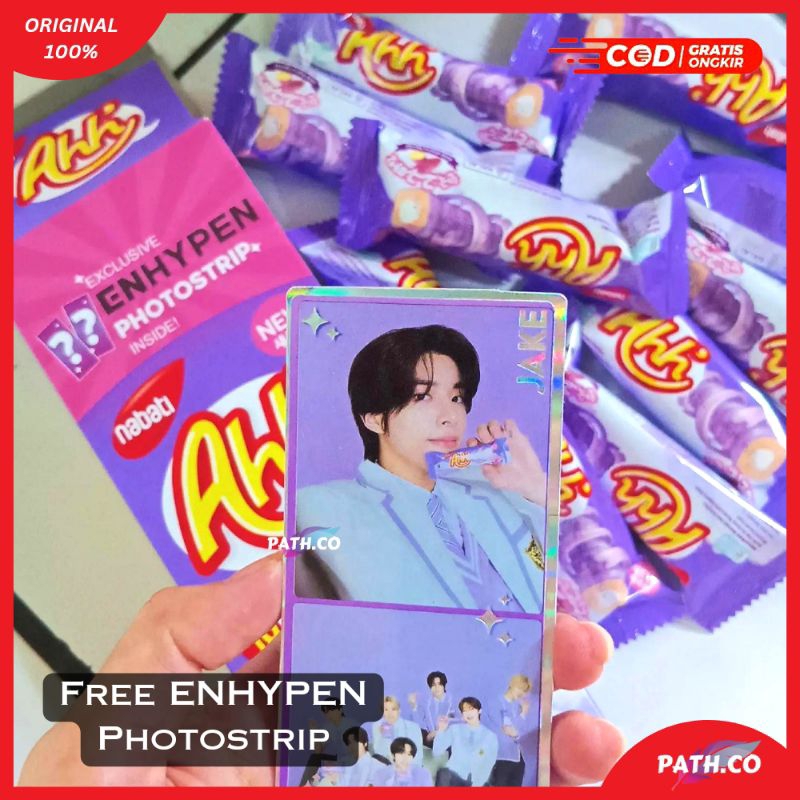 

Nabati Ahh Nextar Korean Goguma x Enhypen Free Photostrip | Richeese ( 10 Bungkus @ 3gr )