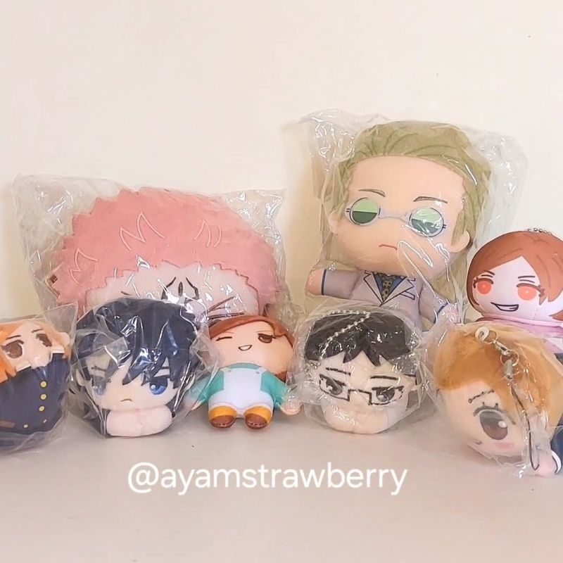 READY Boneka Omanjuu Tomonui Jujutsu Kaisen Sukuna Nobara Yuuji Megumi Nanami Nuigurumi Jepang