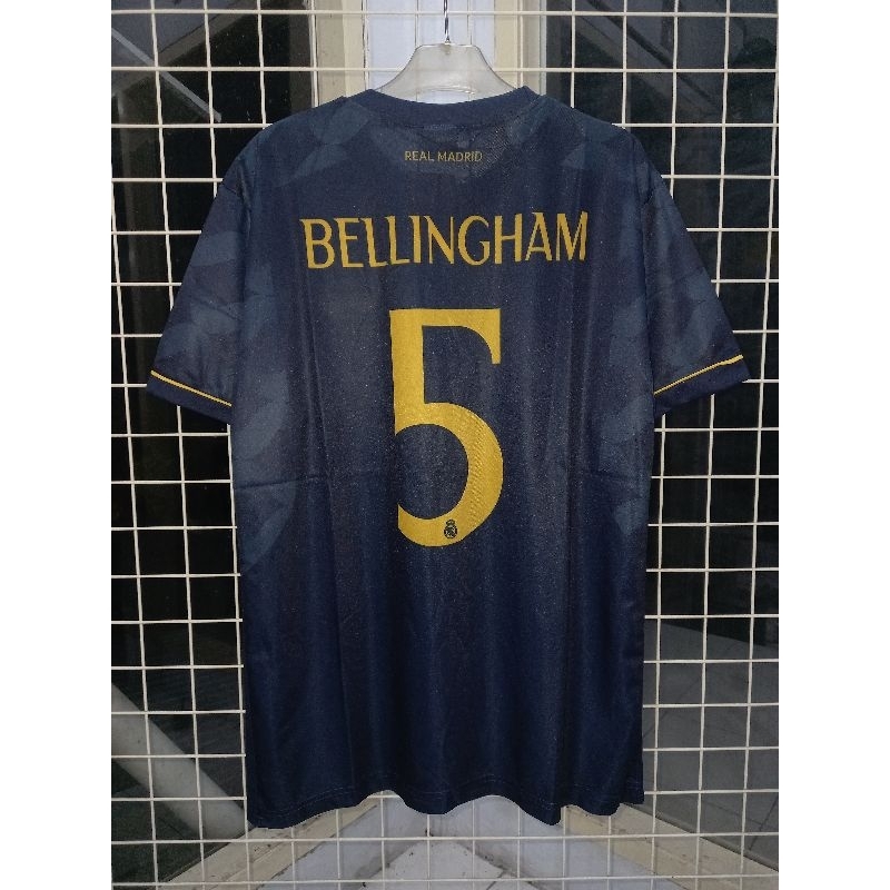 JERSEY REALMADRID AWAY 2023/2024 NAMESET BELLINGHAM 5