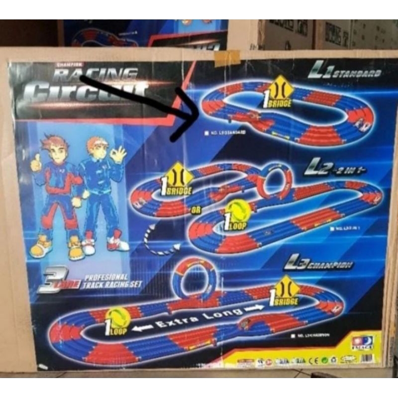TREK TAMIYA 3 JALUR IMAGE JALANAN TAMIYA [ TRACK L1 /IC/PINDAH JALUR]