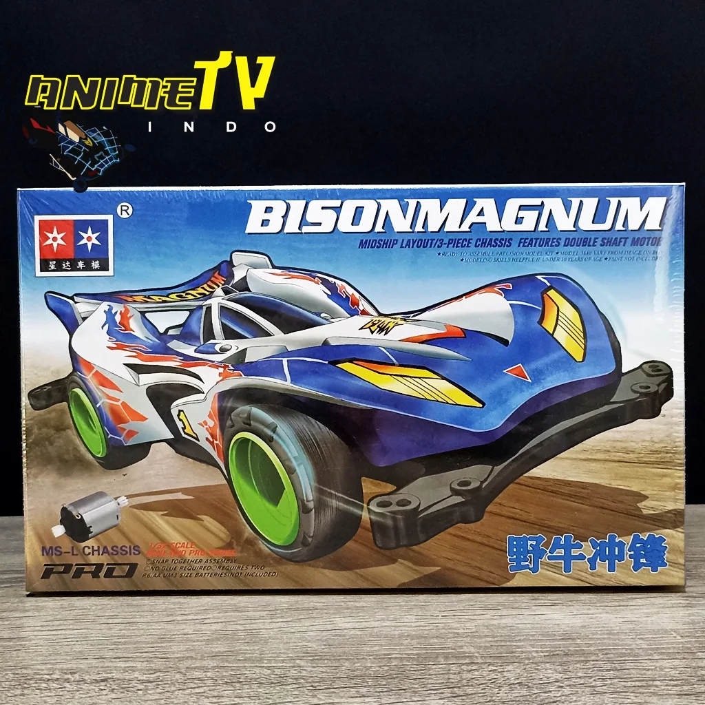 Rep Tamiya Mini 4WD Bison Magnum Merk Daxing MS Chassis
