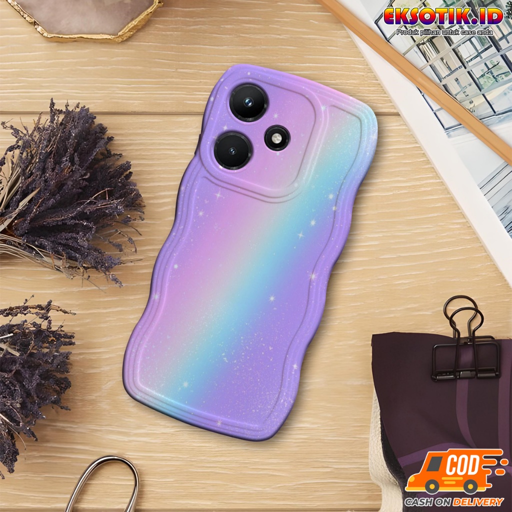 Case Infinix Hot 30i Gelombang - Casing Infinix Hot 30i  - Silikon Infinix Hot 30i  - Softcase Infin