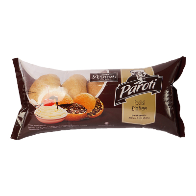 

PAROTI ISI CREAM 200 GRAM/ROTI/CREAM/PAROTI/KRIM MESES/ROTI BAGELAN ISI/MESES COKELAT